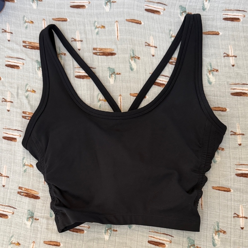 Zella Ruched Side Crop Top
